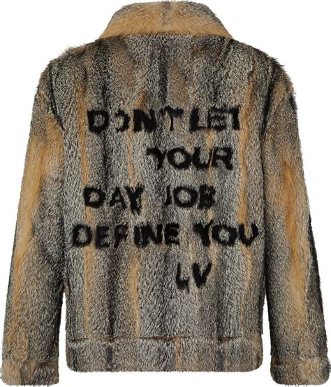 louis vuitton furry|Oversized Fox Fur Jacket .